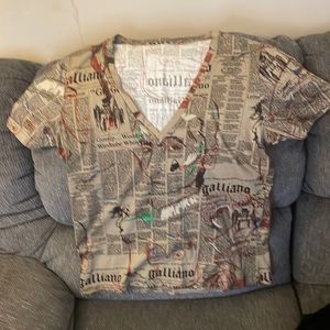 Galliano t-shirt large made in Italy unisex